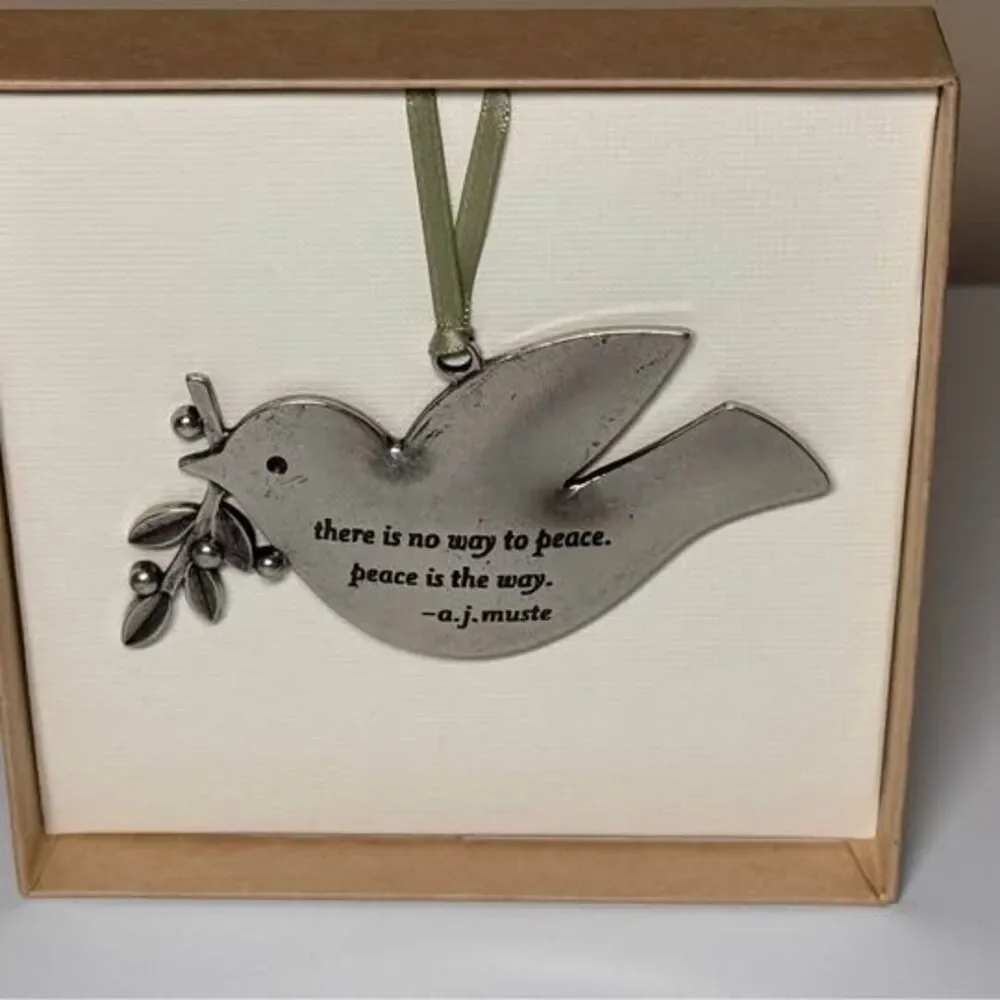 New Beehive Handmade Pewter Dove Ornament